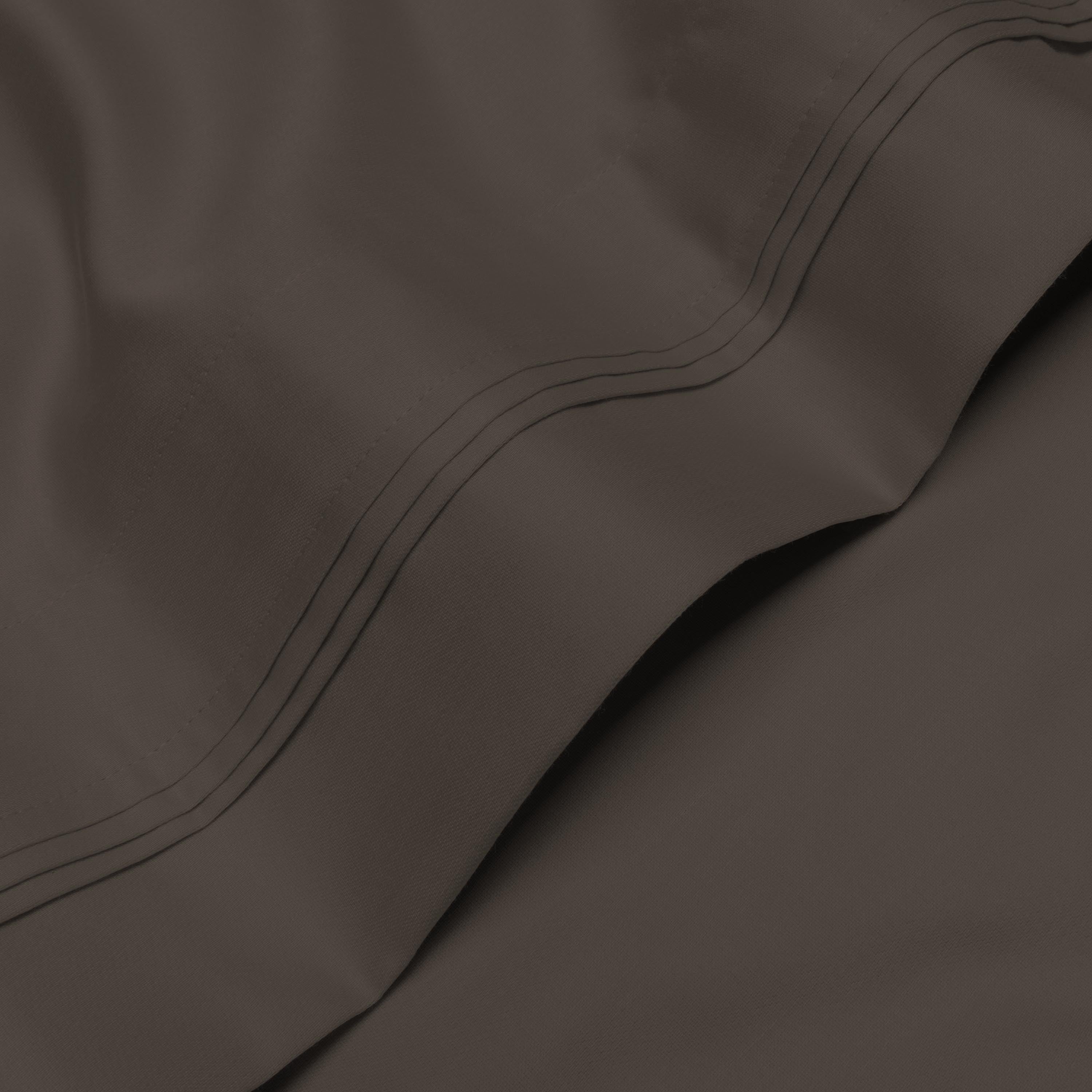 Parure de draps en coton égyptien de qualité supérieure 1000 fils au pouce carré, à poches profondes et à motif uni