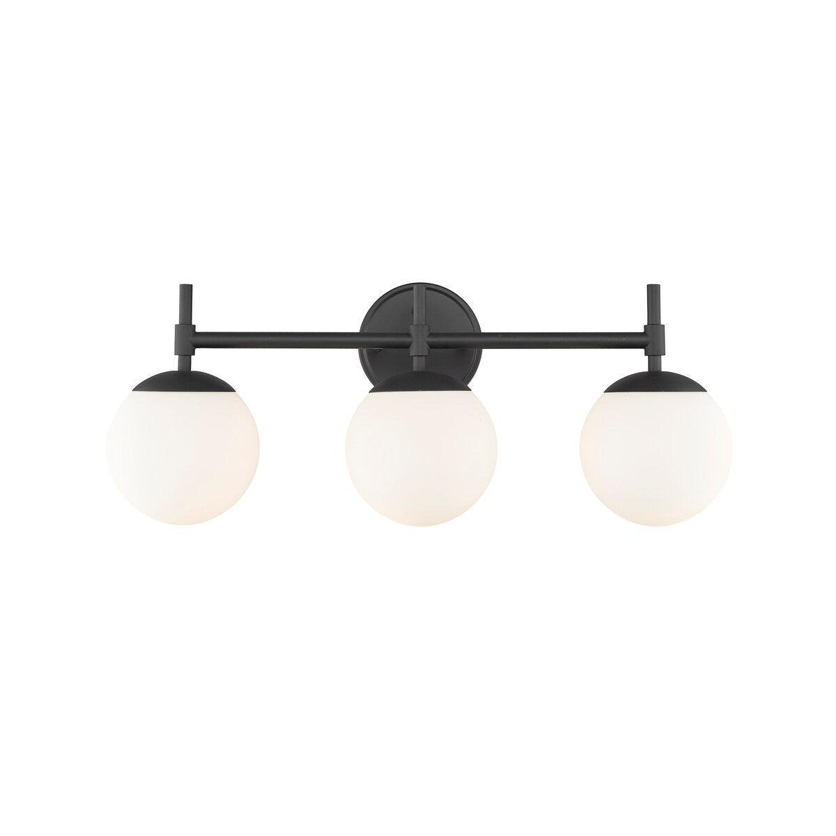 Luminaire de salle de bain à 3 lampes 929 Lighting, disponible en plusieurs finitions et avec abat-jour en verre opale.