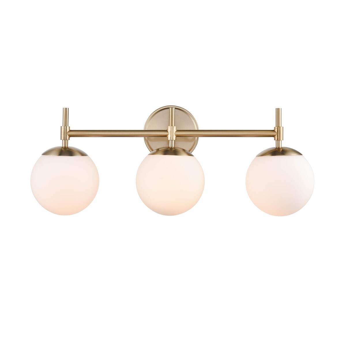 Luminaire de salle de bain à 3 lampes 929 Lighting, disponible en plusieurs finitions et avec abat-jour en verre opale.