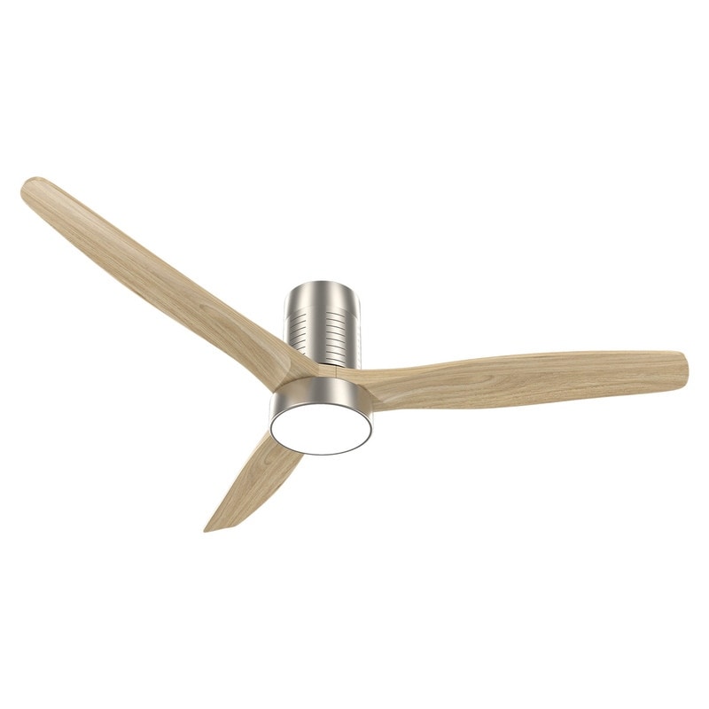 Ventilateur de plafond encastré de style campagnard de 52 pouces avec éclairage et télécommande, moteur CC réversible
