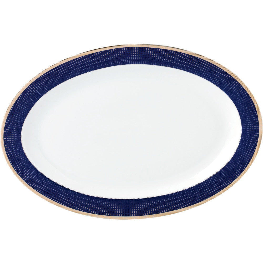 Service de table en porcelaine tendre 57 pièces - Minuit - Doré