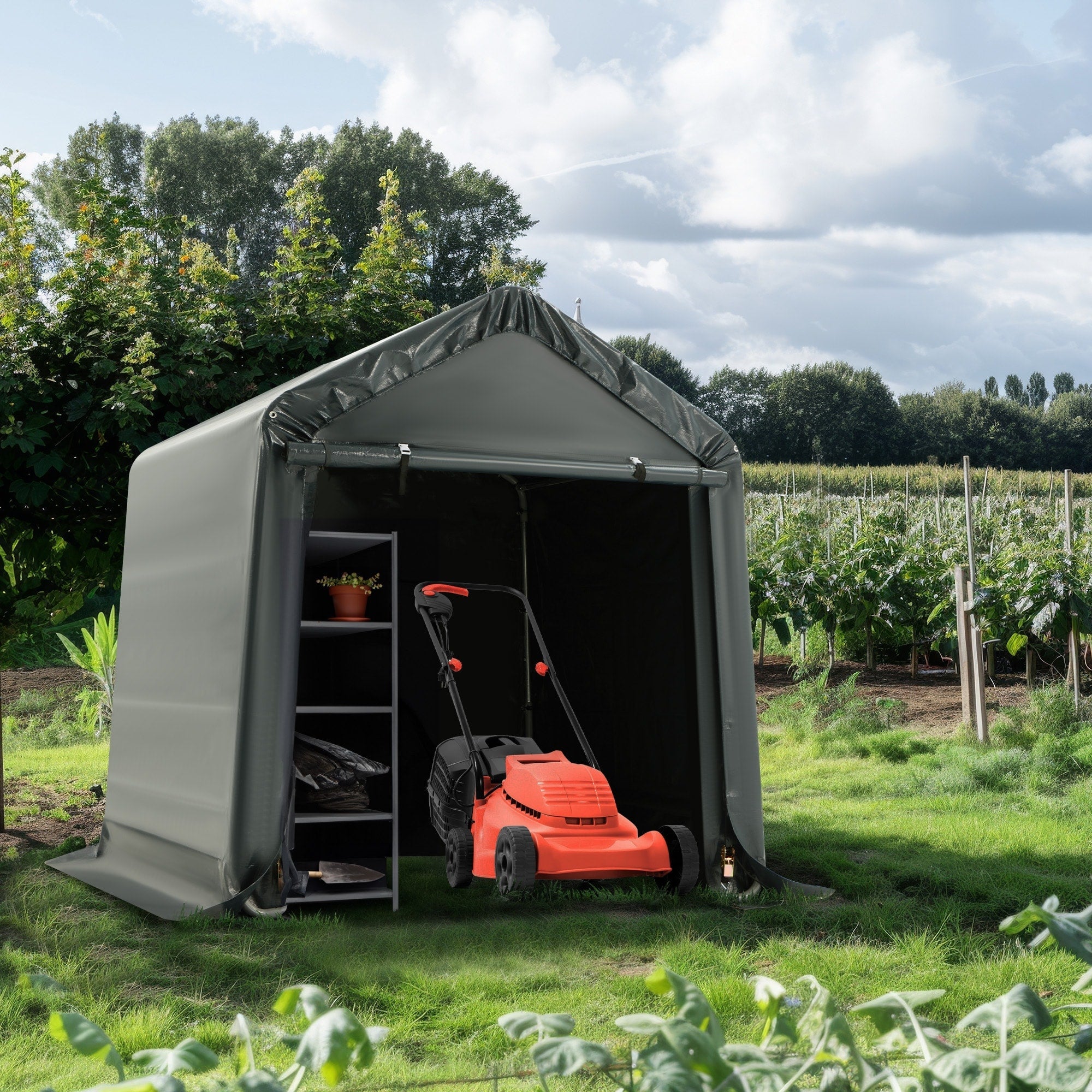 Abri de jardin et abri d'auto extérieur : abri portable pour vélos, motos et rangement de jardin