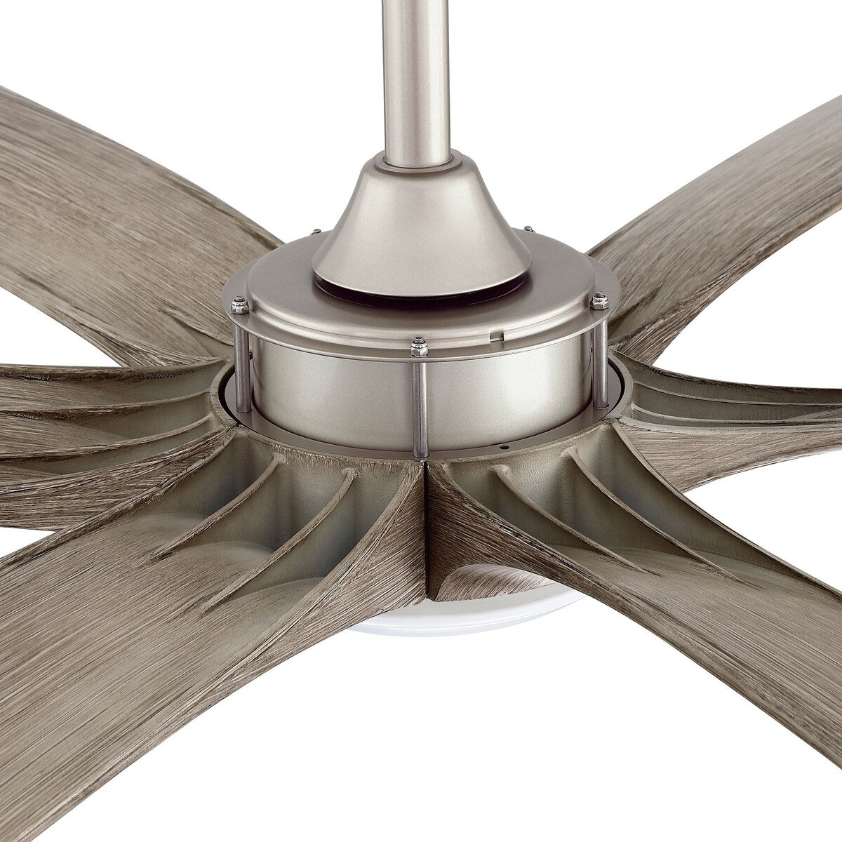 Grand ventilateur de plafond à courant continu à 6 pales en bois flotté de 72 pouces avec lumière et télécommande