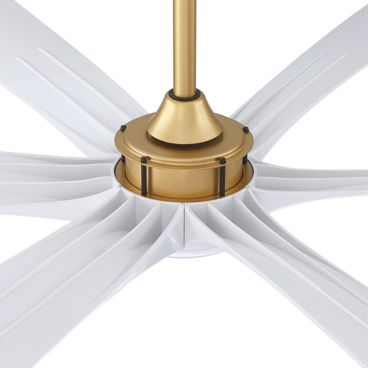 Grand ventilateur de plafond à courant continu à 6 pales en bois flotté de 72 pouces avec lumière et télécommande