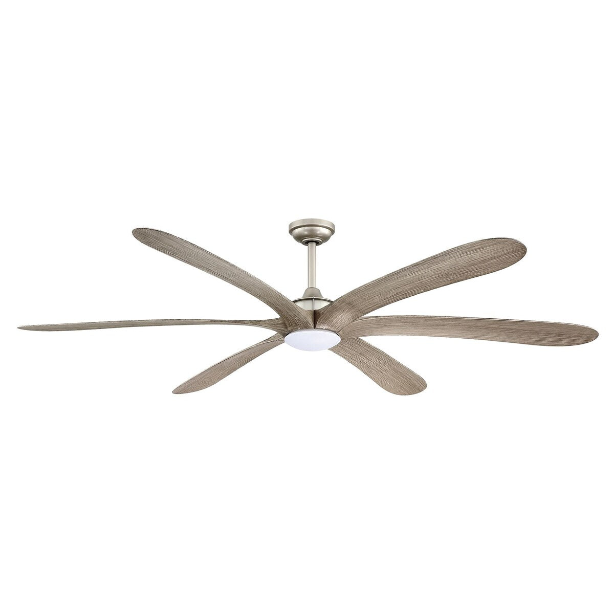 Grand ventilateur de plafond à courant continu à 6 pales en bois flotté de 72 pouces avec lumière et télécommande