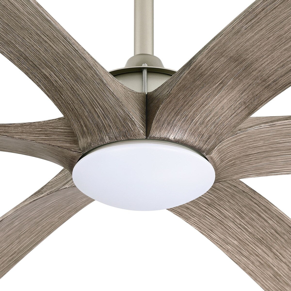 Grand ventilateur de plafond à courant continu à 6 pales en bois flotté de 72 pouces avec lumière et télécommande