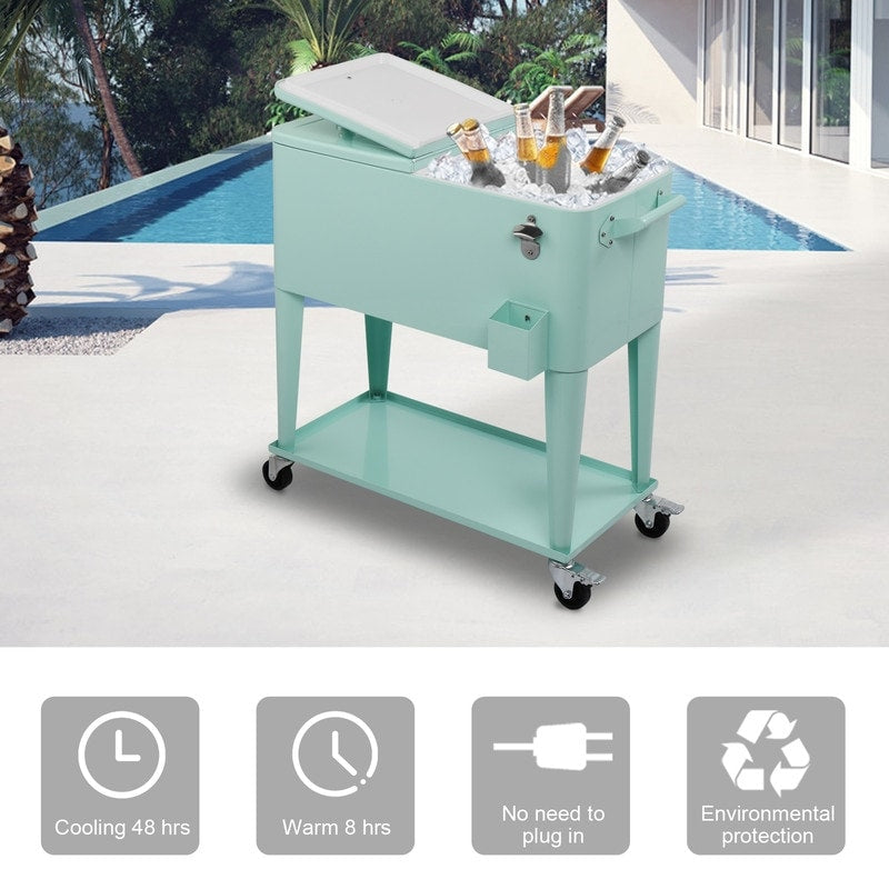 Refroidisseur à vaporisateur en fer 80QT avec étagère