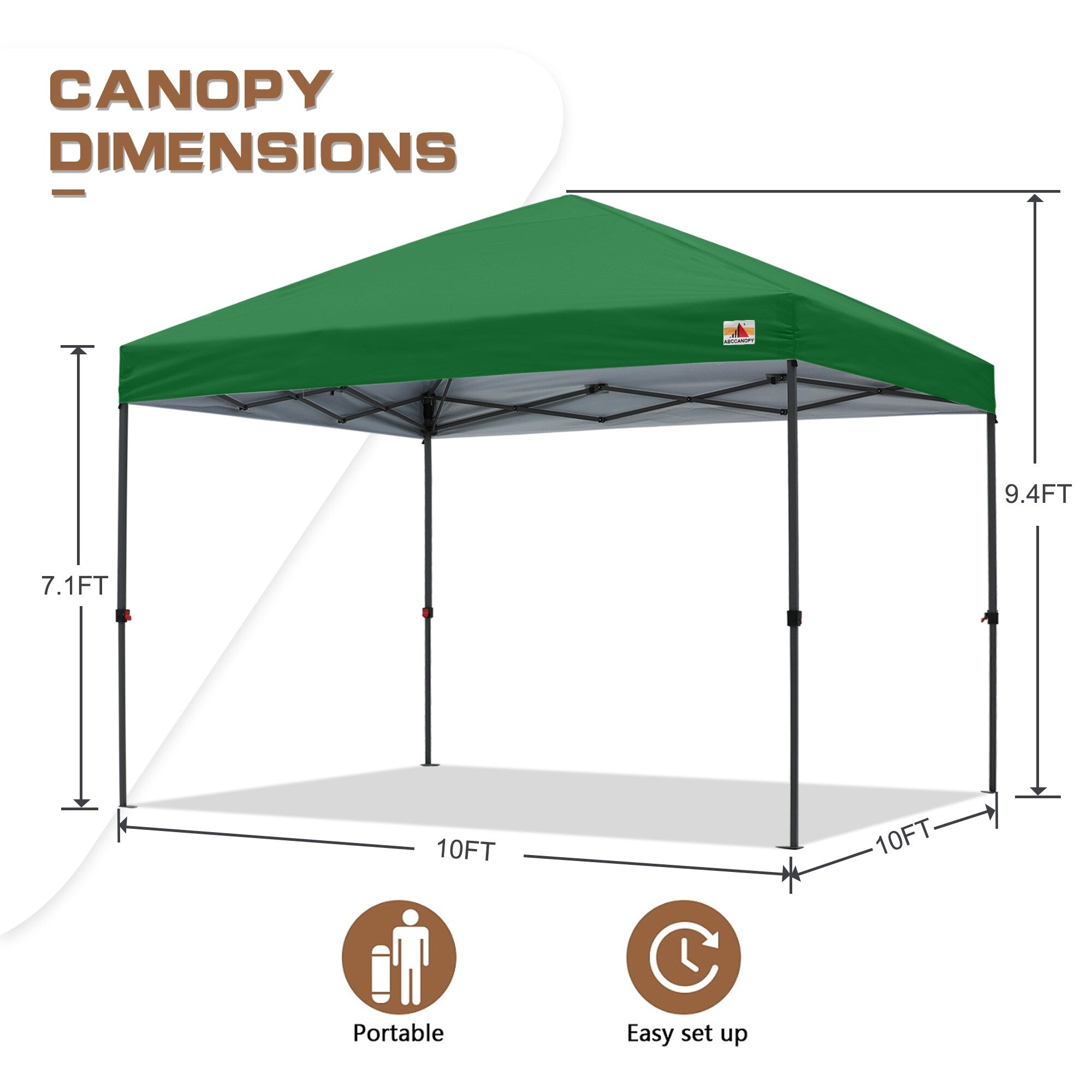 ABCCANOPY Tente à baldaquin facile à monter et durable Tente à baldaquin d'extérieur