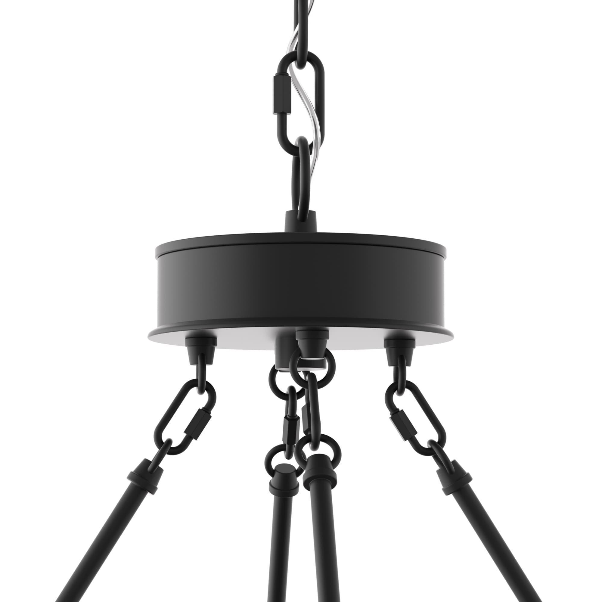 Lustre rond en forme de roue de chariot de style ferme moderne Acroma à 20 lumières de 40 po avec UL