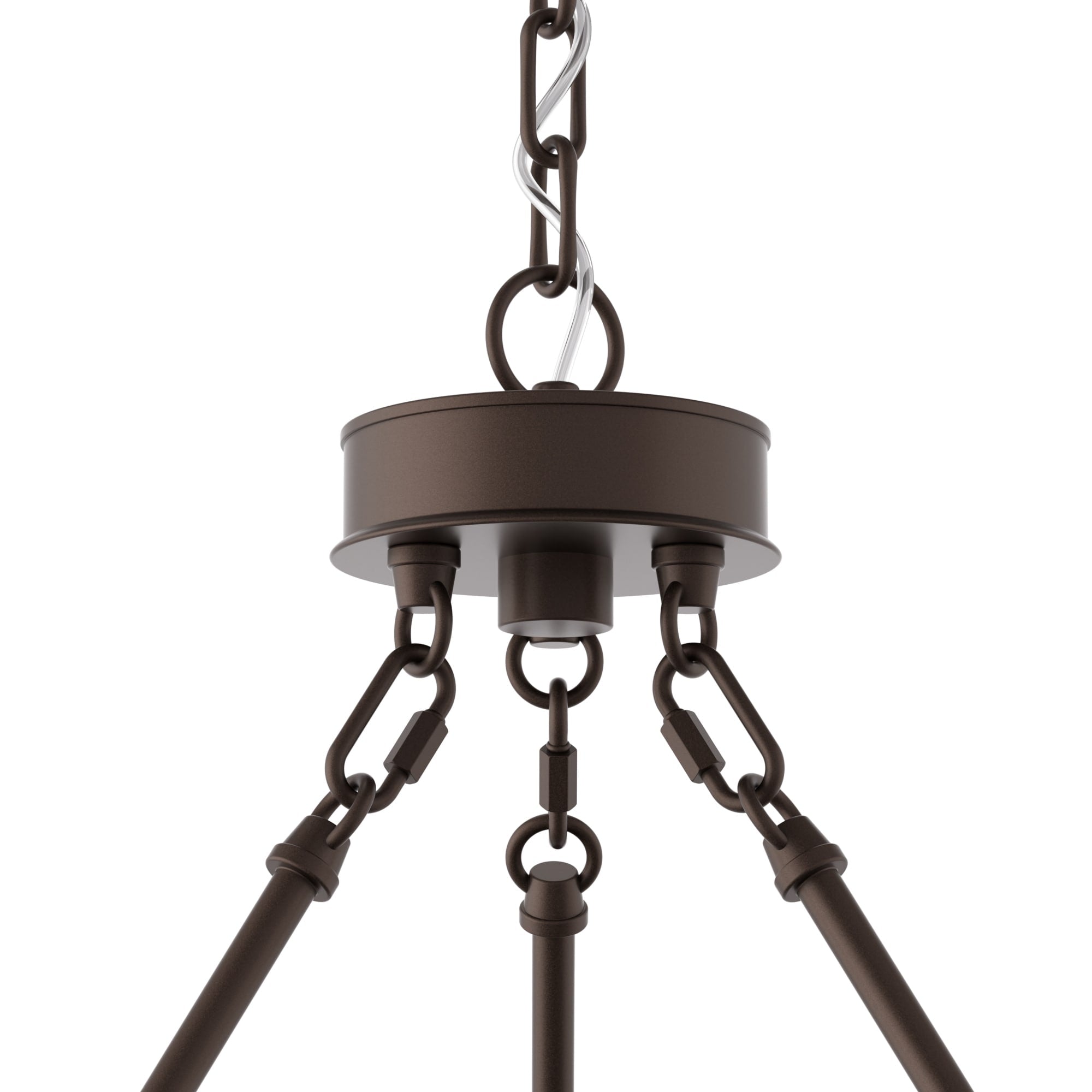 Lustre rond en forme de roue de chariot de style ferme moderne Acroma à 20 lumières de 40 po avec UL