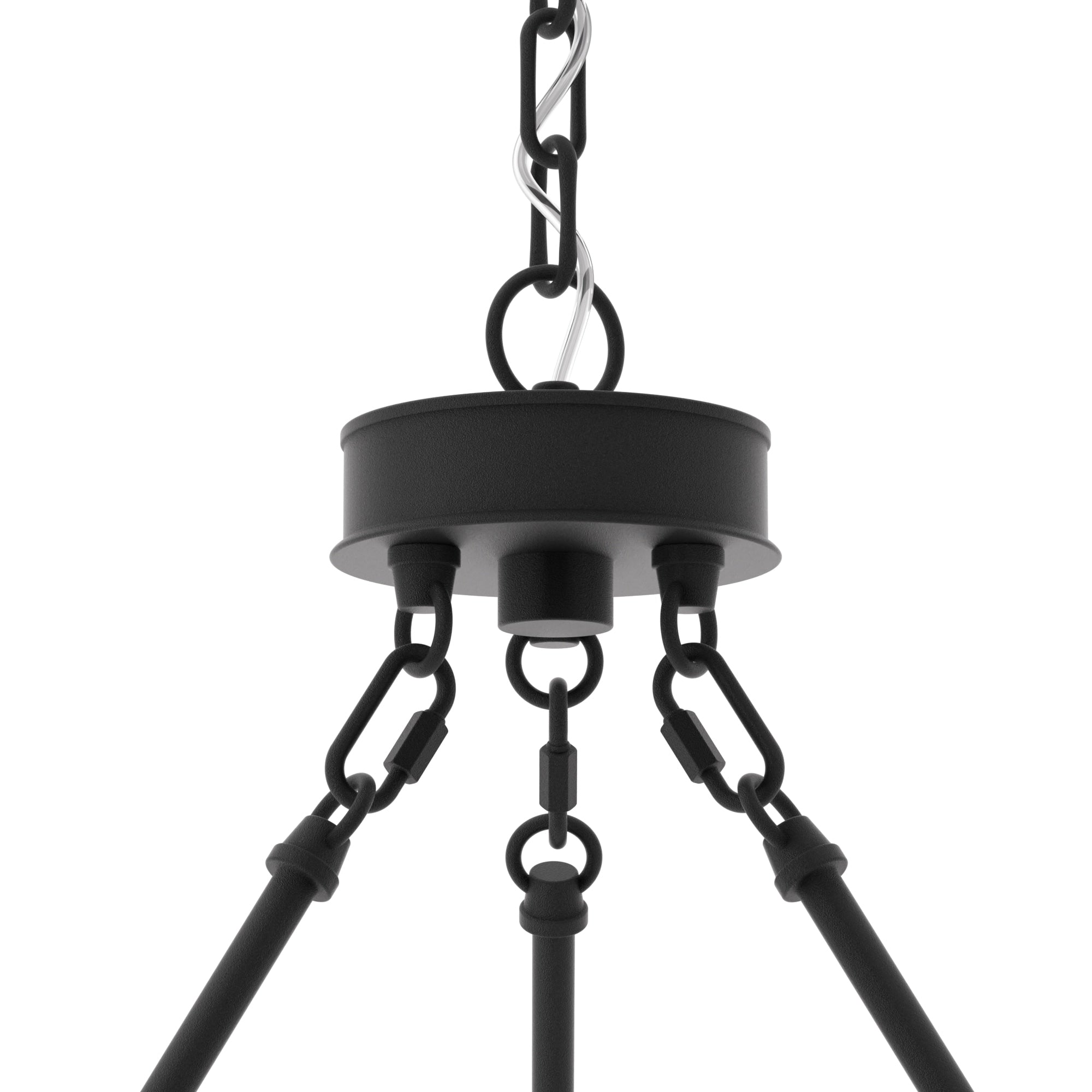 Lustre rond en forme de roue de chariot de style ferme moderne Acroma à 20 lumières de 40 po avec UL