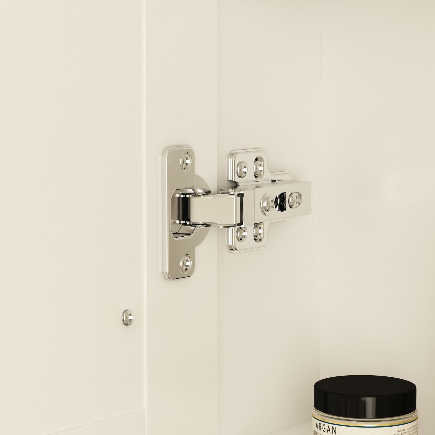 Armoire à pharmacie de salle de bain avec miroir LED antibuée 6 000 K, armoire murale blanche