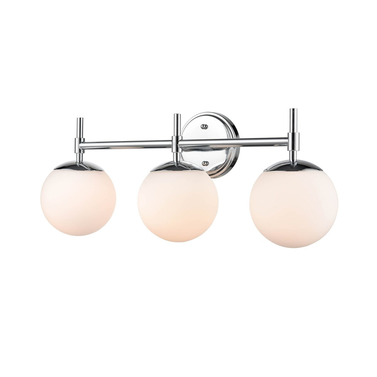 Luminaire de salle de bain à 3 lampes 929 Lighting, disponible en plusieurs finitions et avec abat-jour en verre opale.