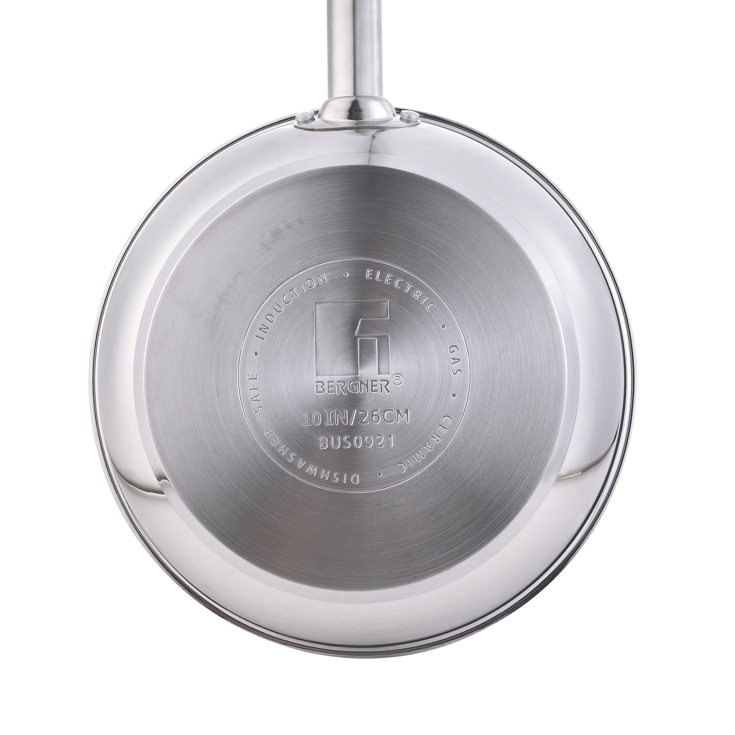Ensemble de 12 casseroles Bergner en acier inoxydable, compatible lave-vaisselle et induction