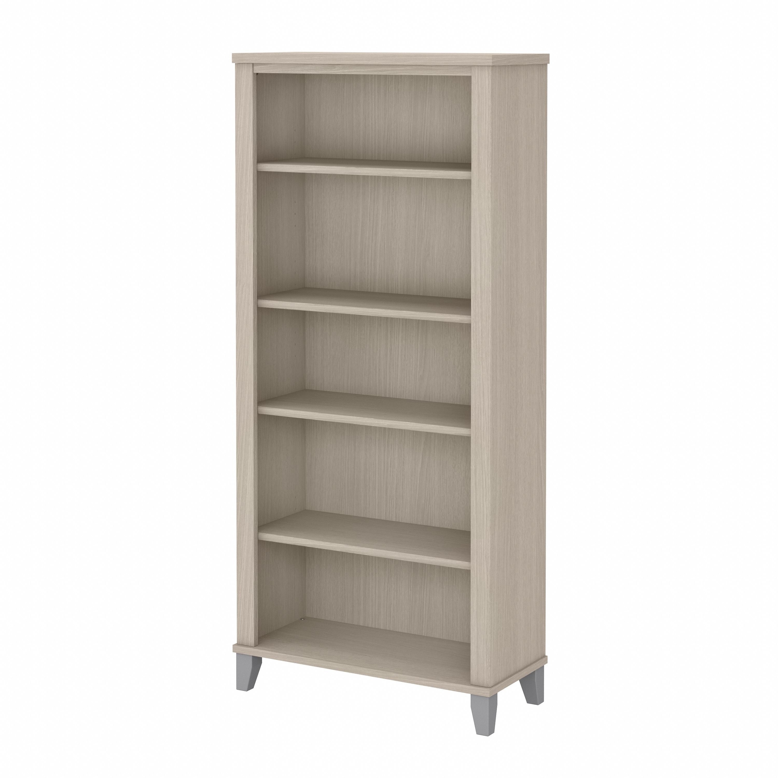 Bibliothèque haute à 5 étagères Bush Furniture Somerset avec tablettes réglables