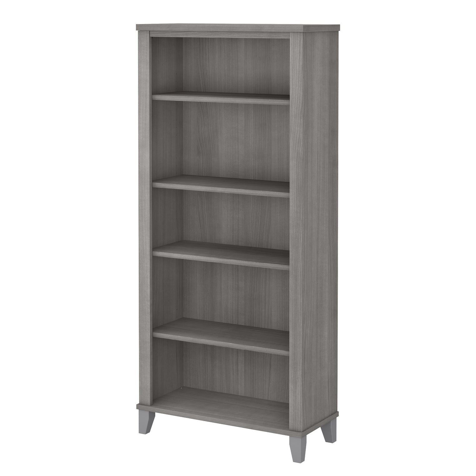 Bibliothèque haute à 5 étagères Bush Furniture Somerset avec tablettes réglables
