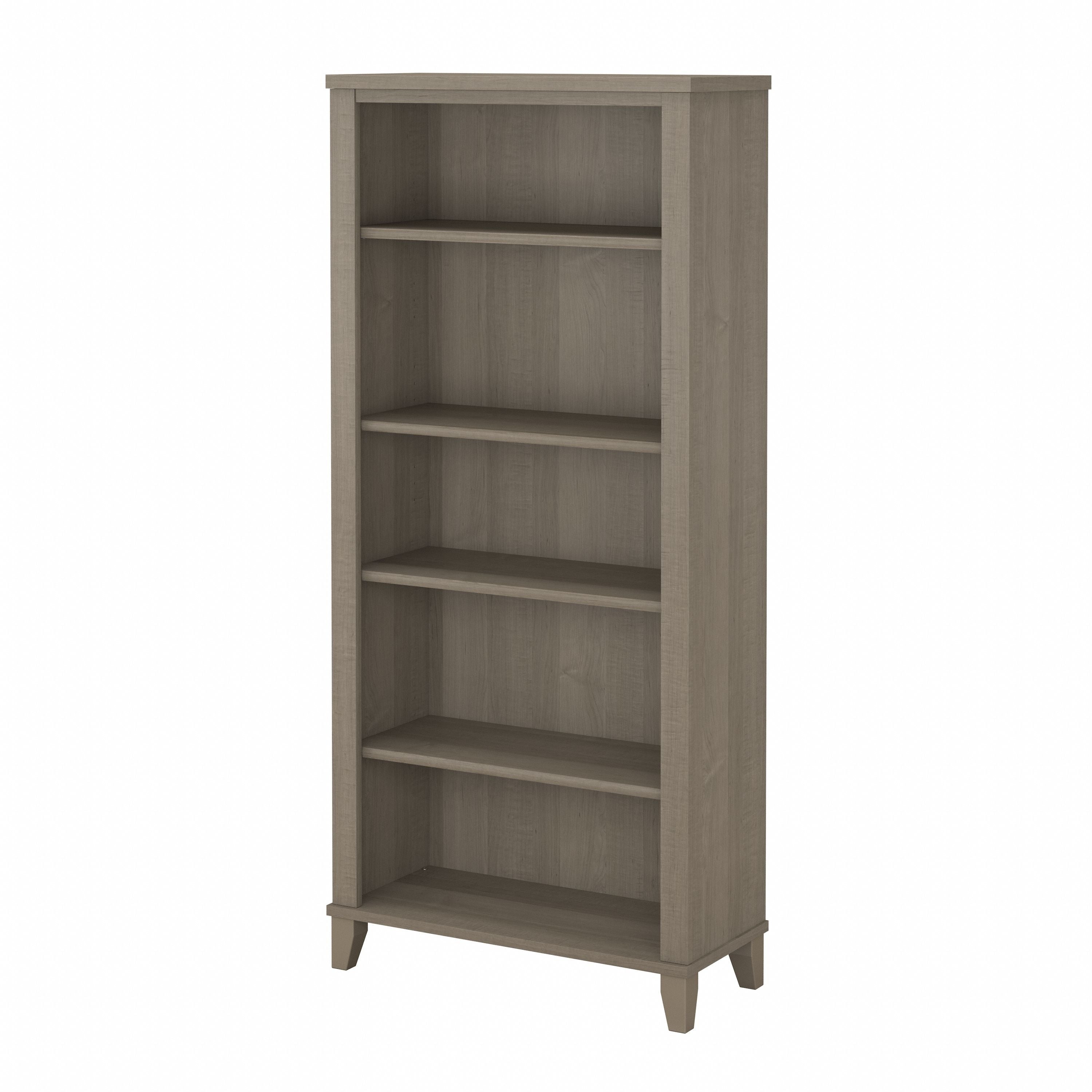 Bibliothèque haute à 5 étagères Bush Furniture Somerset avec tablettes réglables