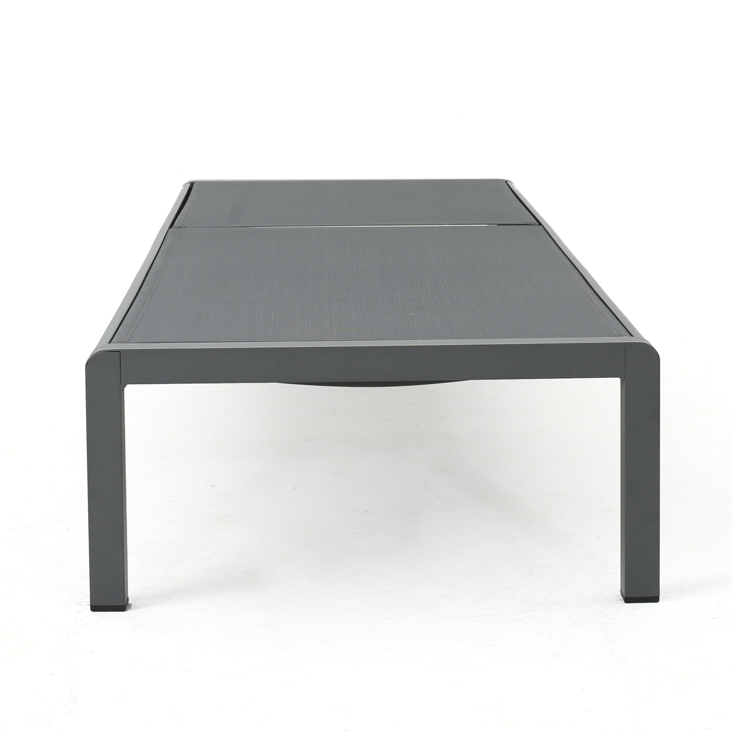 Chaise longue d'extérieur en aluminium Cape Coral (lot de 2) par Christopher Knight Home - 77,56 po x 25,20 po x 11,80 po