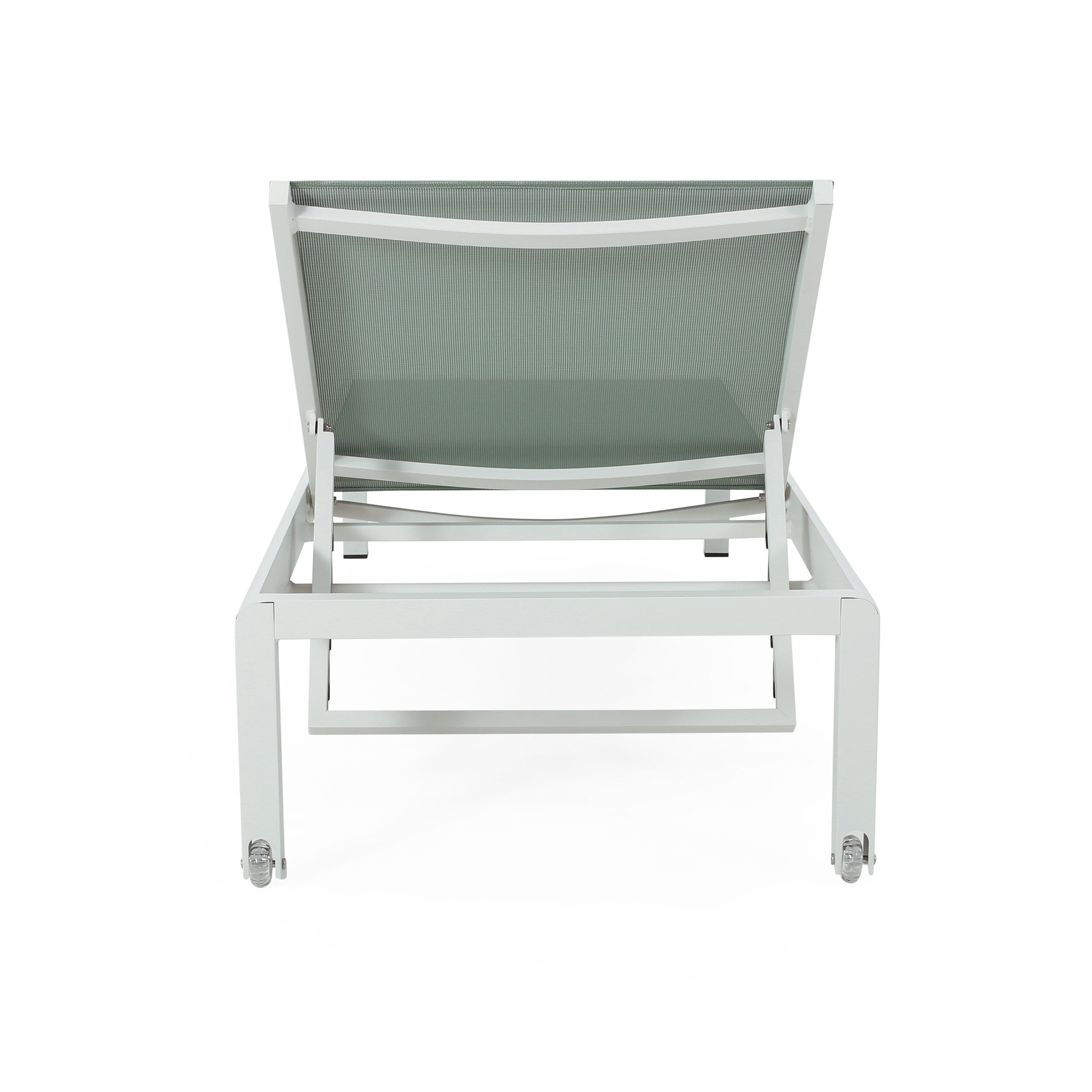 Chaise longue d'extérieur en aluminium Cape Coral (lot de 2) par Christopher Knight Home - 77,56 po x 25,20 po x 11,80 po