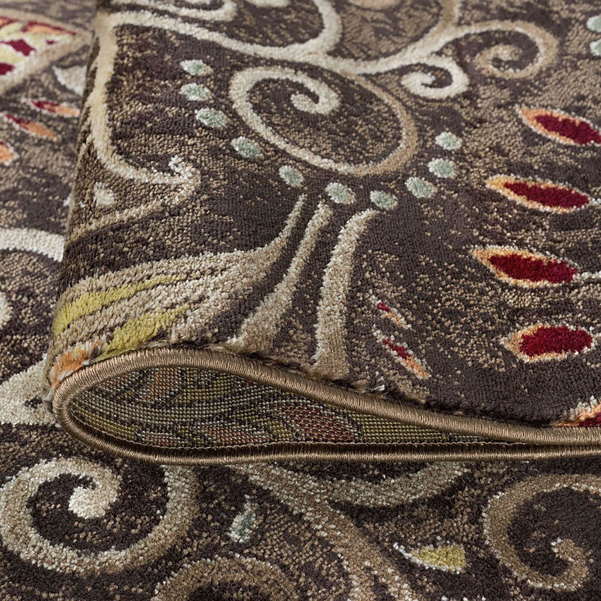 Caprice Mid-Century Modern Floral Indoor Area Rug
