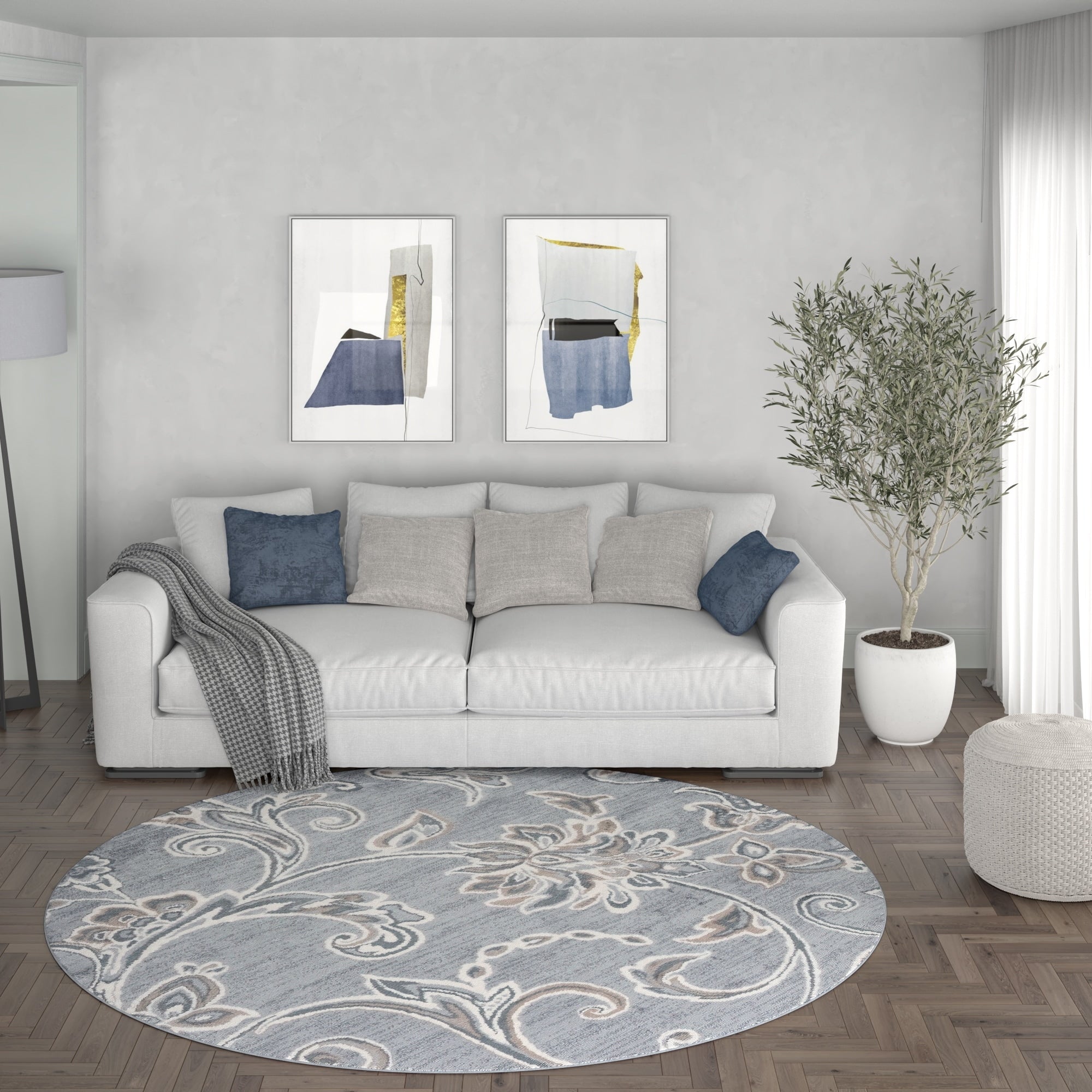 Carrington Transitional Floral & Botanical Indoor Area Rug
