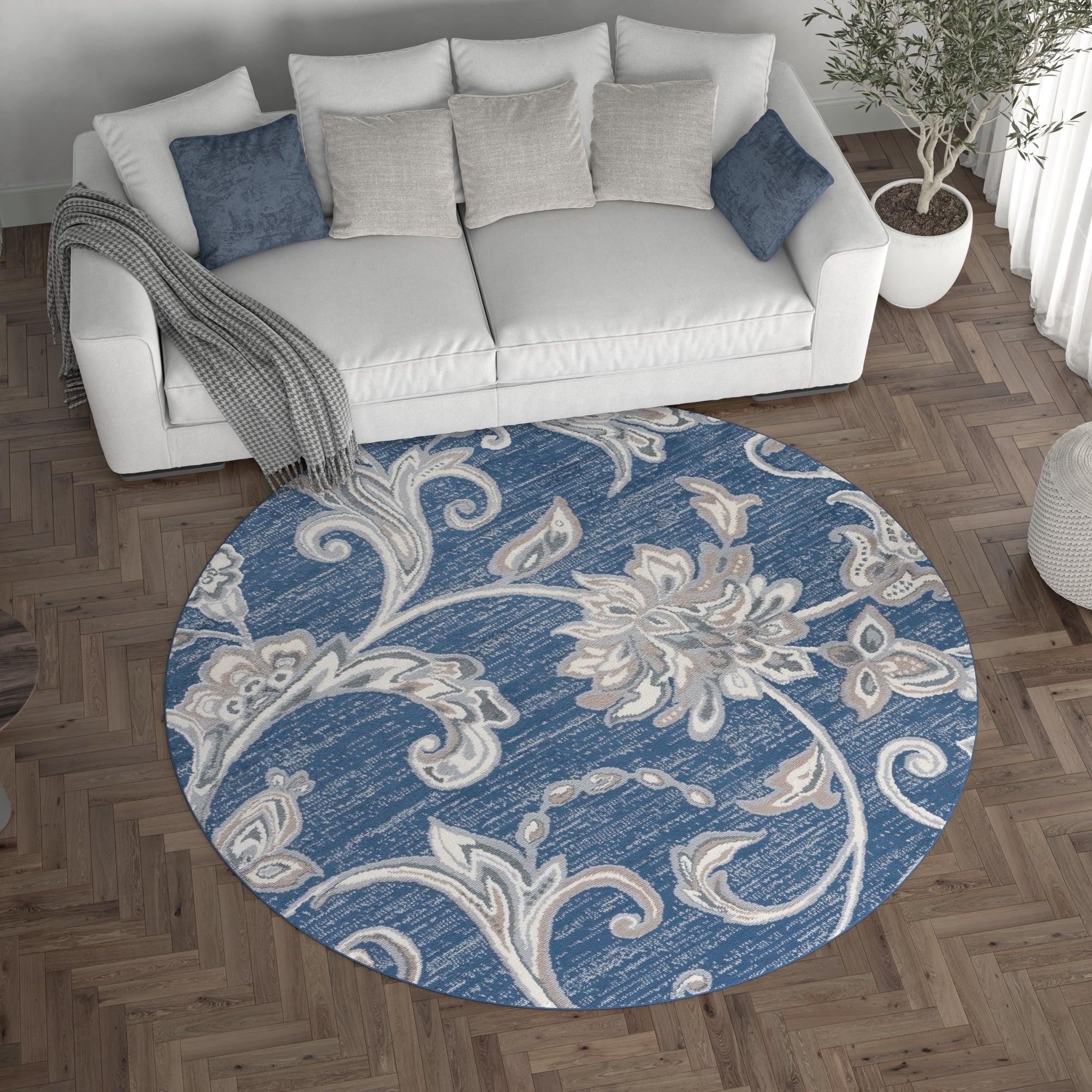Carrington Transitional Floral & Botanical Indoor Area Rug