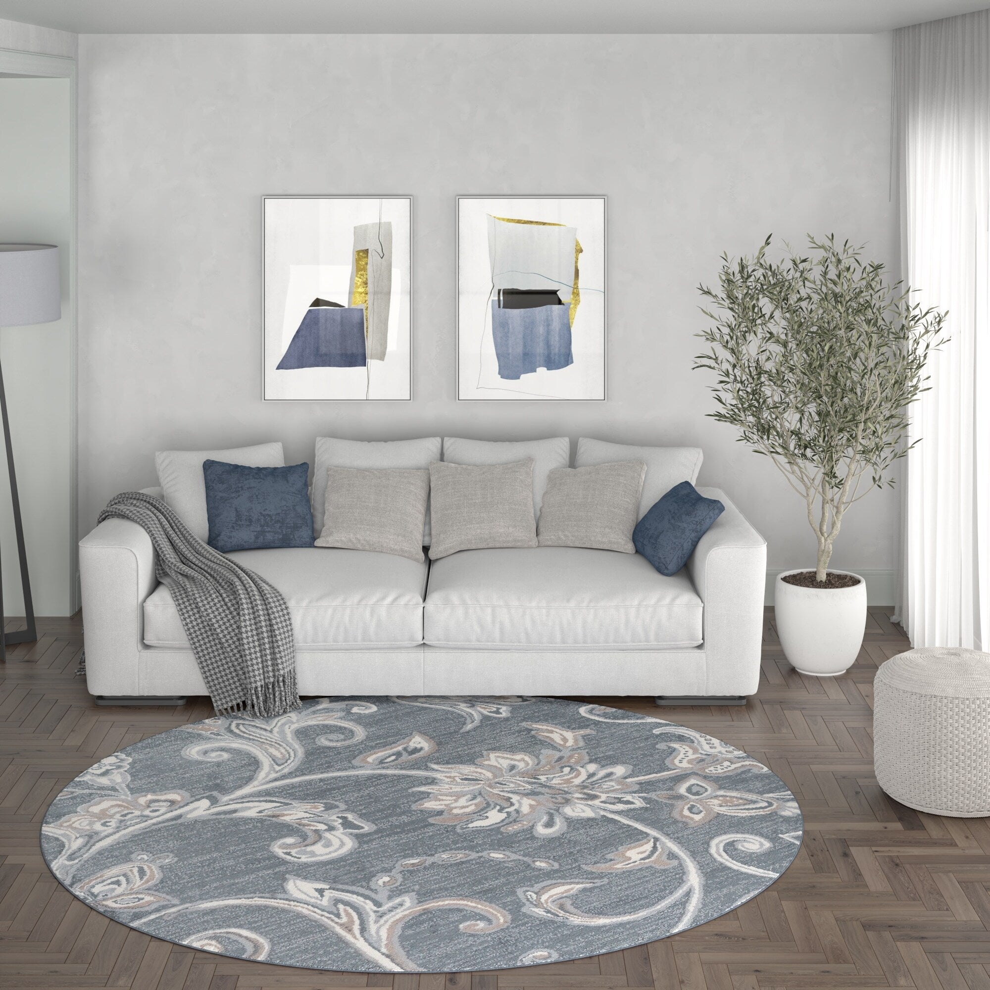Carrington Transitional Floral & Botanical Indoor Area Rug