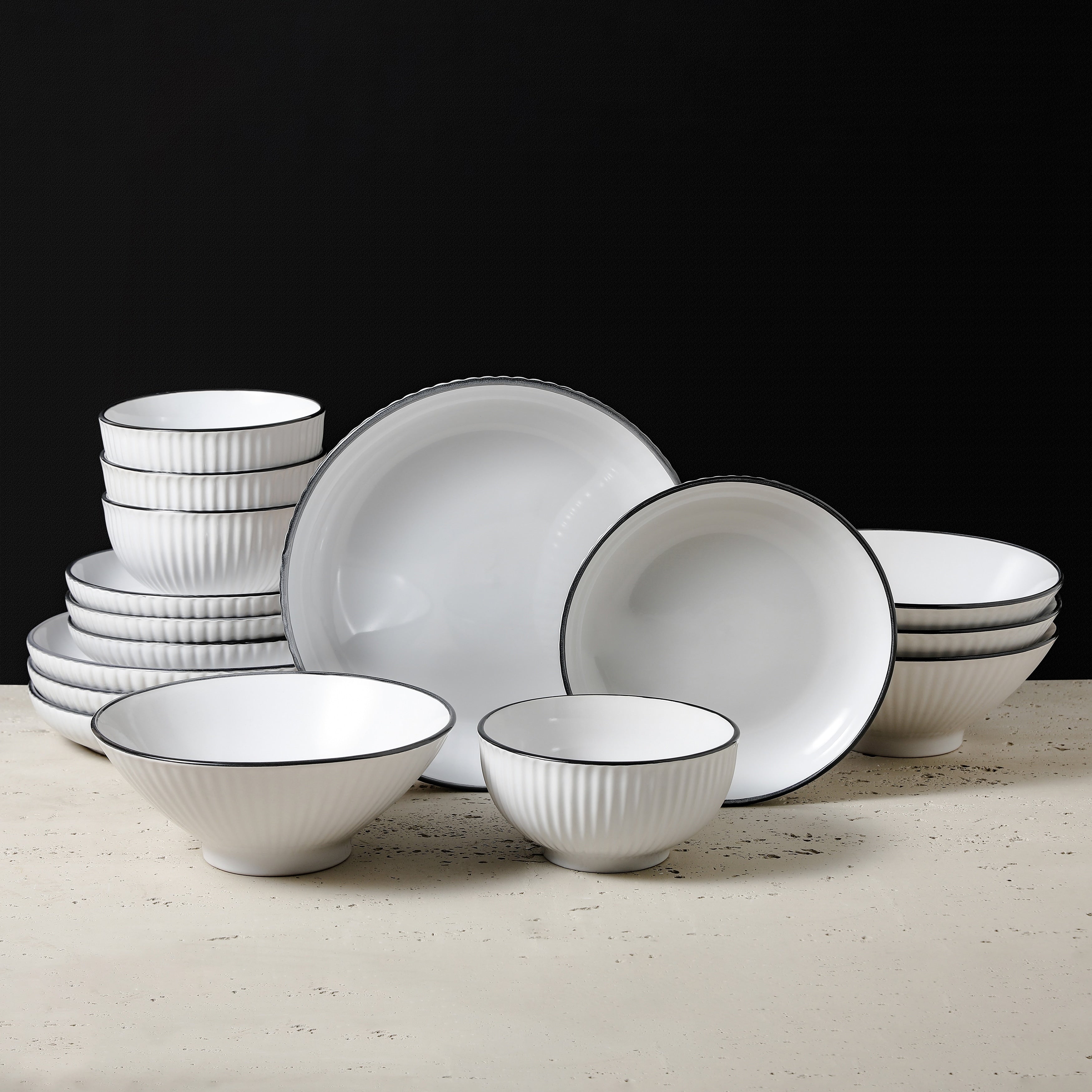 Service de table en grès Christian Siriano Lustra
