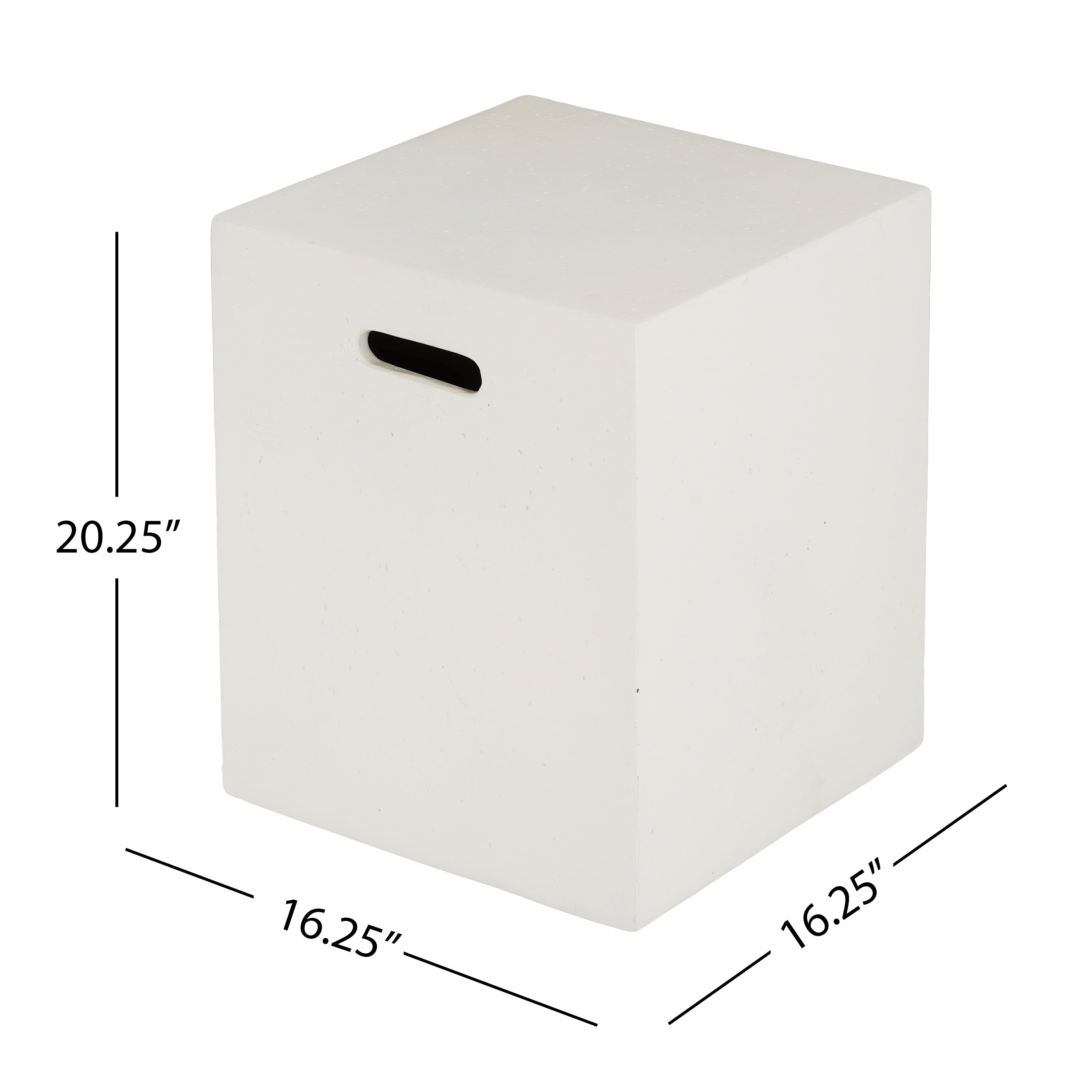 Christopher Knight Home - Table d'appoint d'extérieur en béton léger Aidan avec support pour réservoir