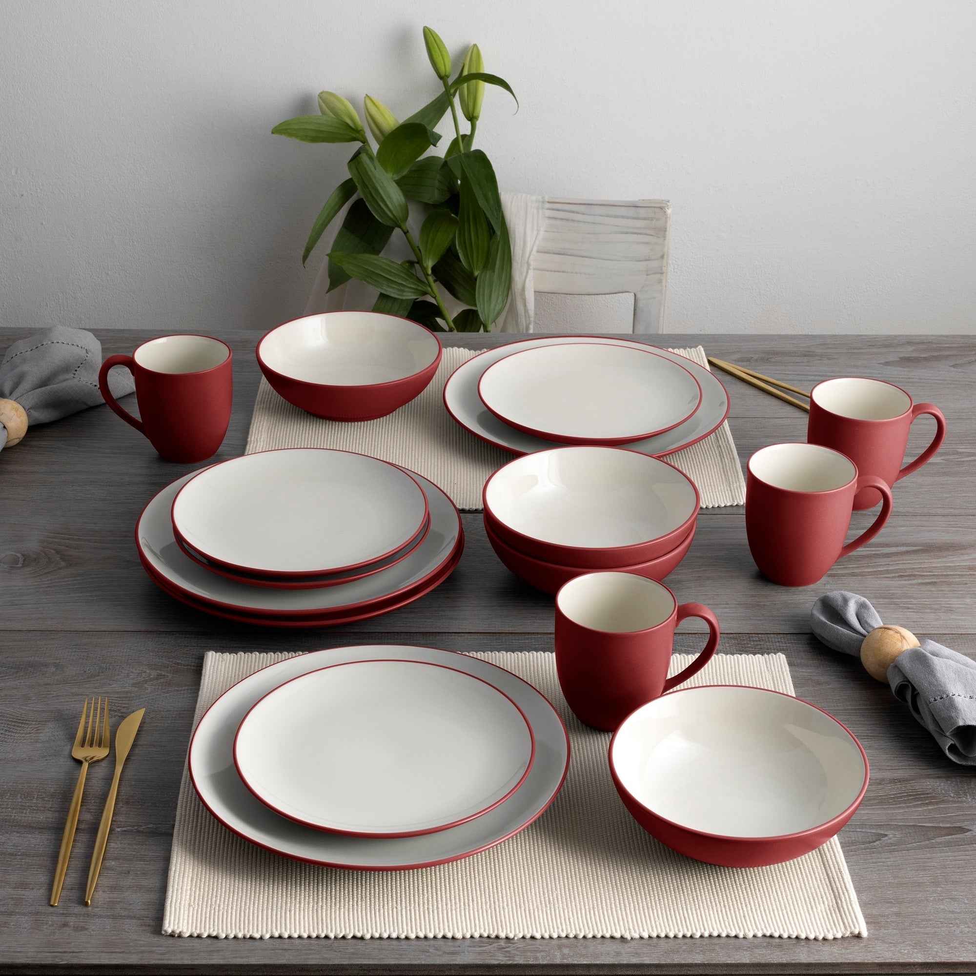 Service de table Noritake Colorwave 16 pièces, service pour 4 personnes