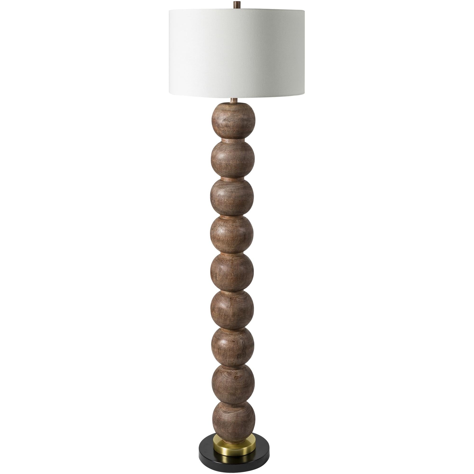 Lampadaire d'appoint rustique Daniel