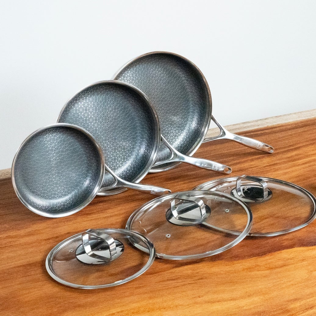 Batterie de cuisine hybride antiadhésive DiamondClad 6 pièces