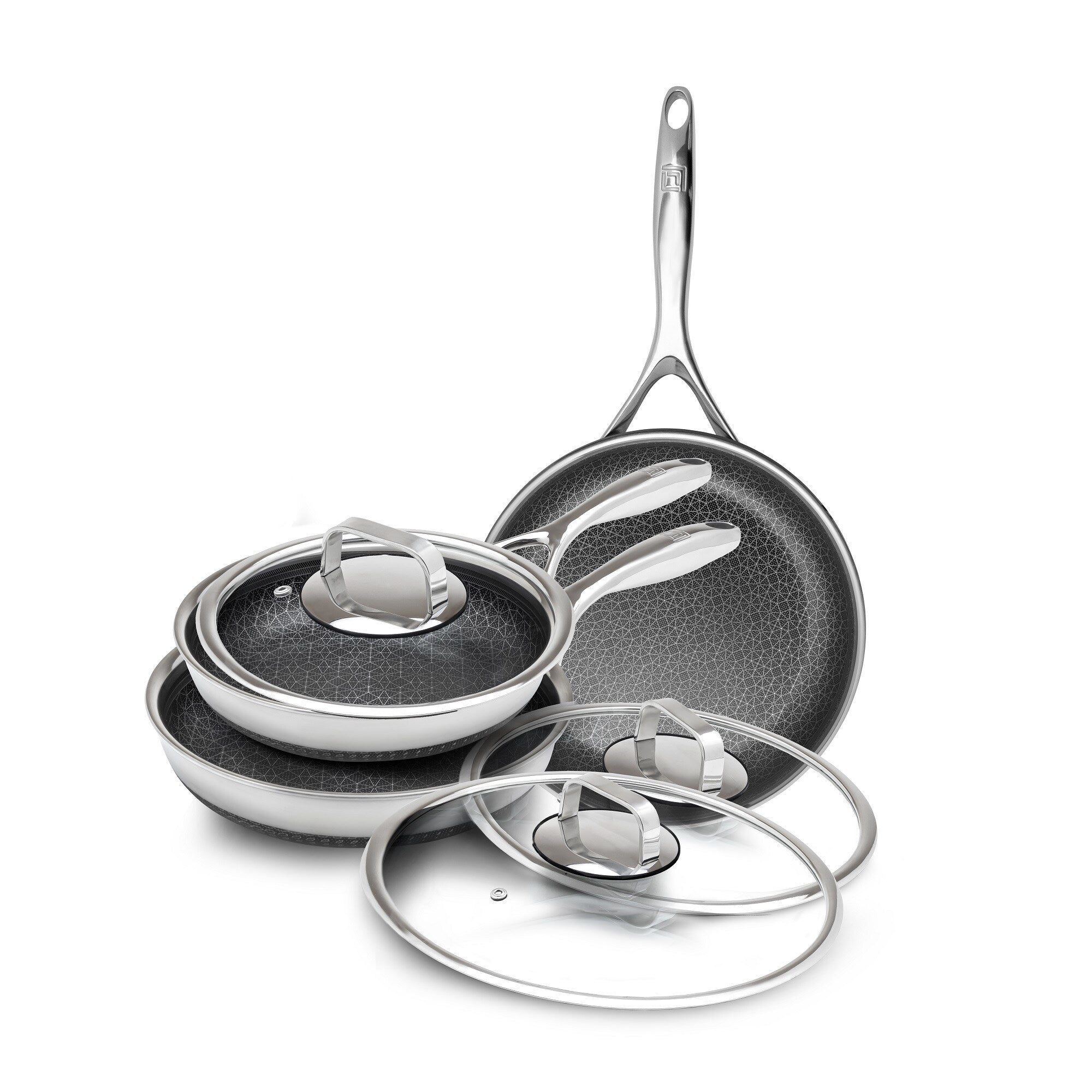 Batterie de cuisine hybride antiadhésive DiamondClad 6 pièces