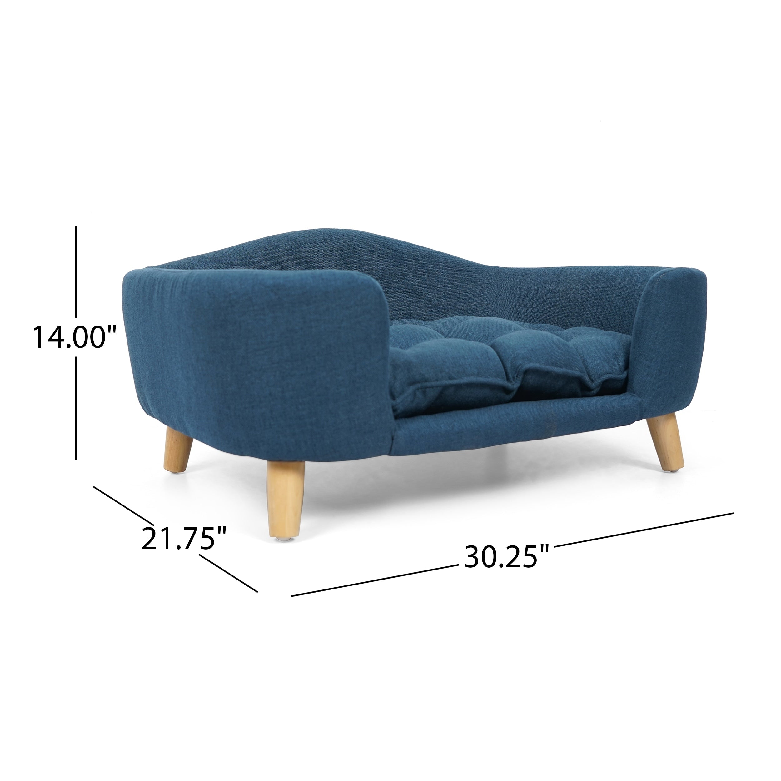 Lit pour animal de compagnie en tissu Ferncliffe Mid-Century par Christopher Knight Home