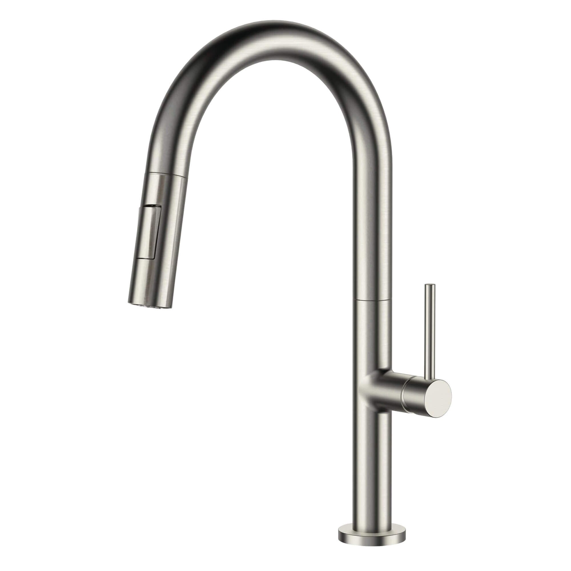 Robinet de cuisine à poignée unique et rétractable Fine Fixtures