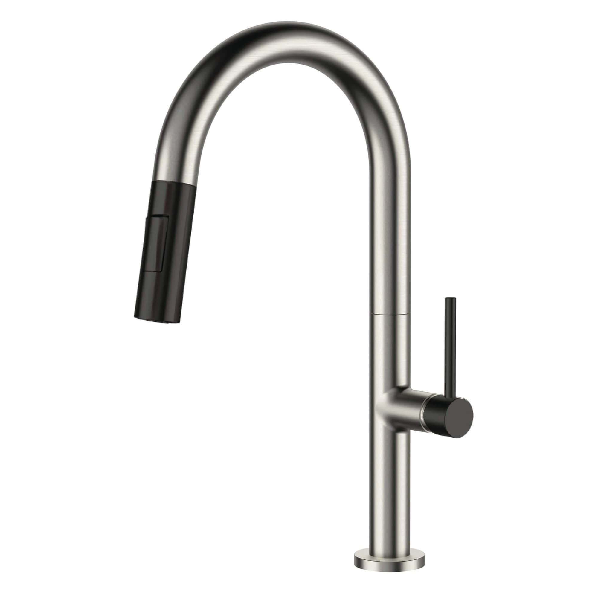 Robinet de cuisine à poignée unique et rétractable Fine Fixtures