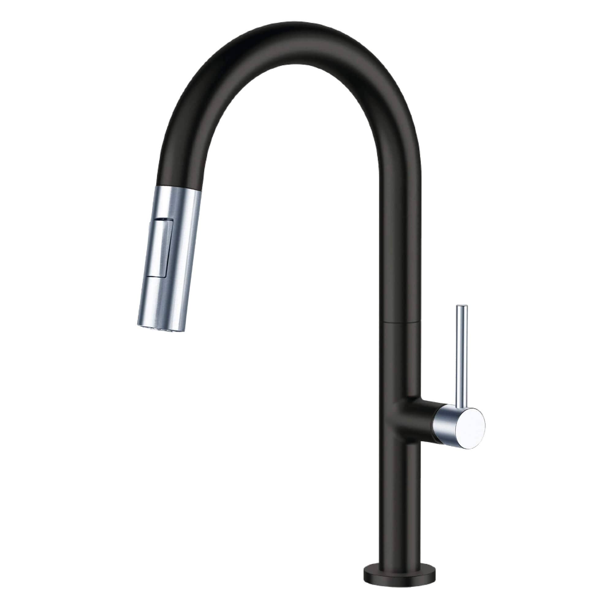 Robinet de cuisine à poignée unique et rétractable Fine Fixtures