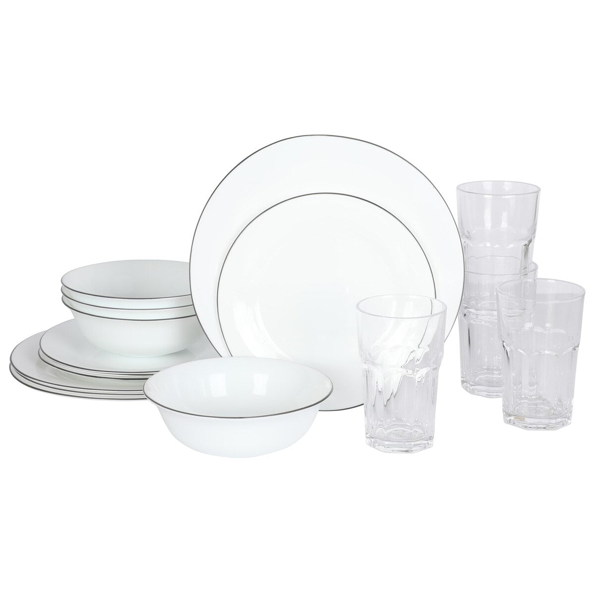 Ensemble de cuisine Gibson Home 74 pièces : ustensiles de cuisine, vaisselle, couverts, ustensiles, rangement et verrerie