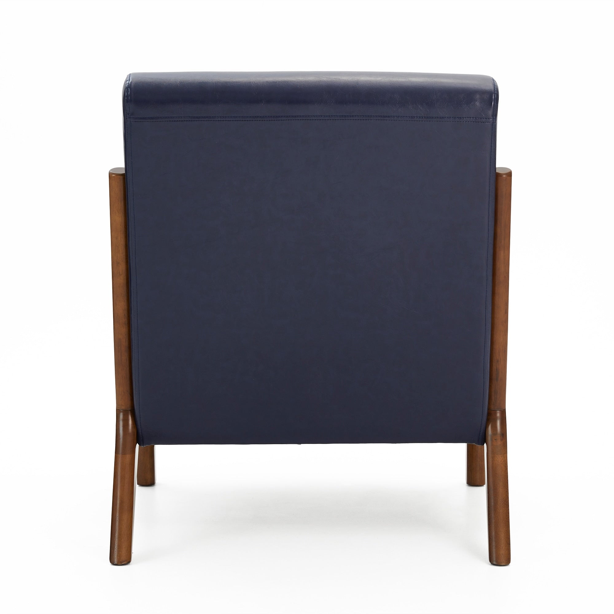 Fauteuil d'appoint moderne en cuir synthétique Glitzhome 30,75 po de hauteur, style milieu de siècle, avec coussin – 25,75 po de largeur x 33,75 po de profondeur x 30,75 po de hauteur