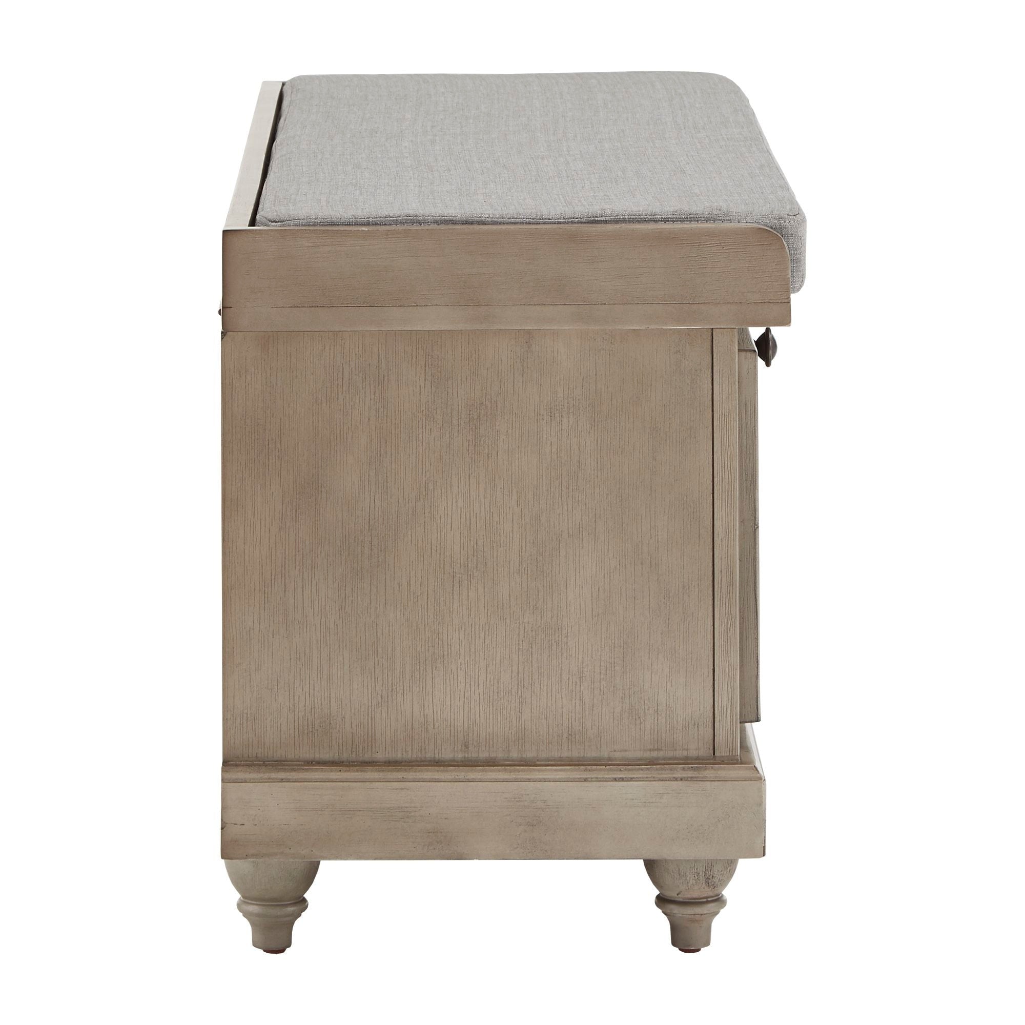 Banc de rangement Granger avec coussin d'assise en lin par iNSPIRE Q Classic