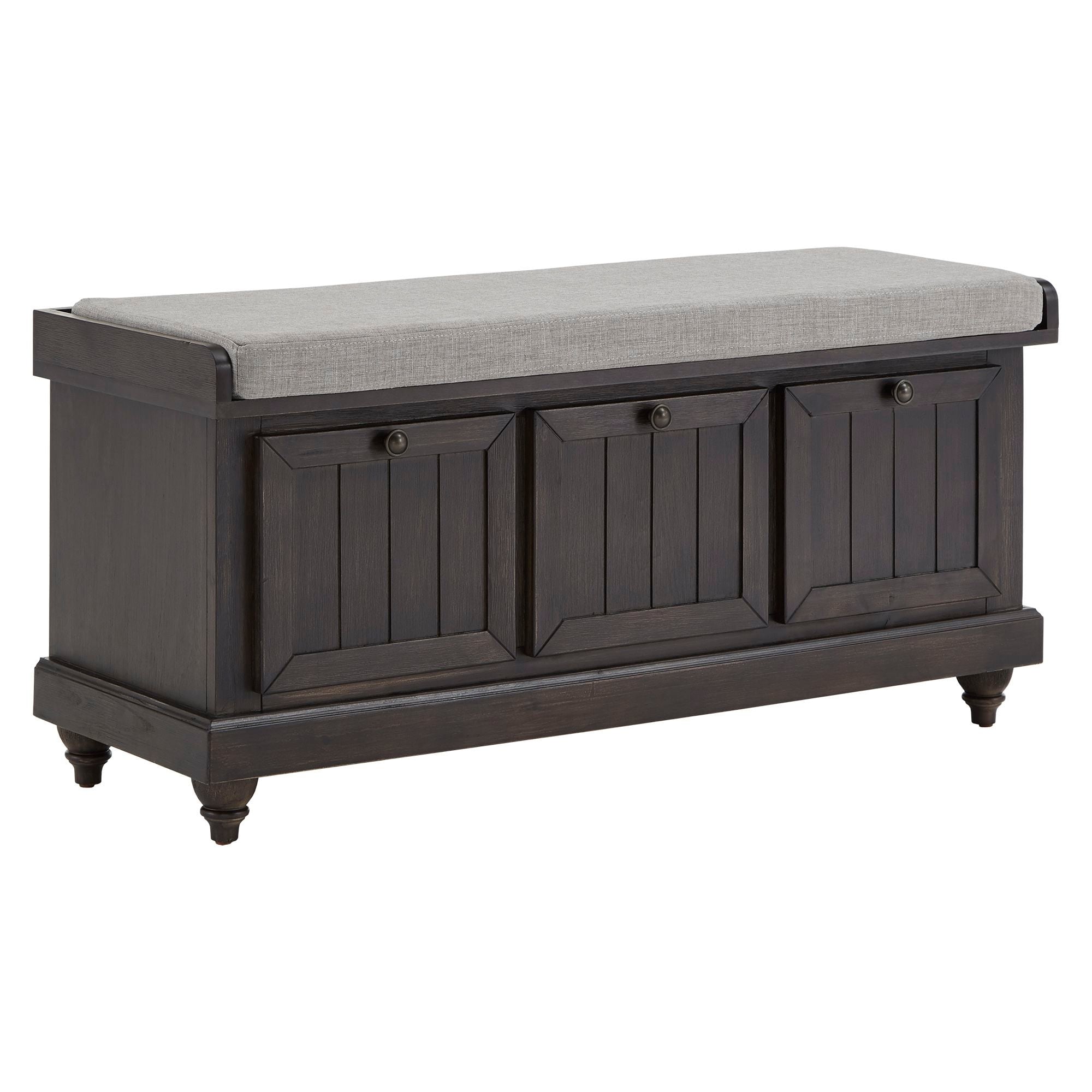 Banc de rangement Granger avec coussin d'assise en lin par iNSPIRE Q Classic