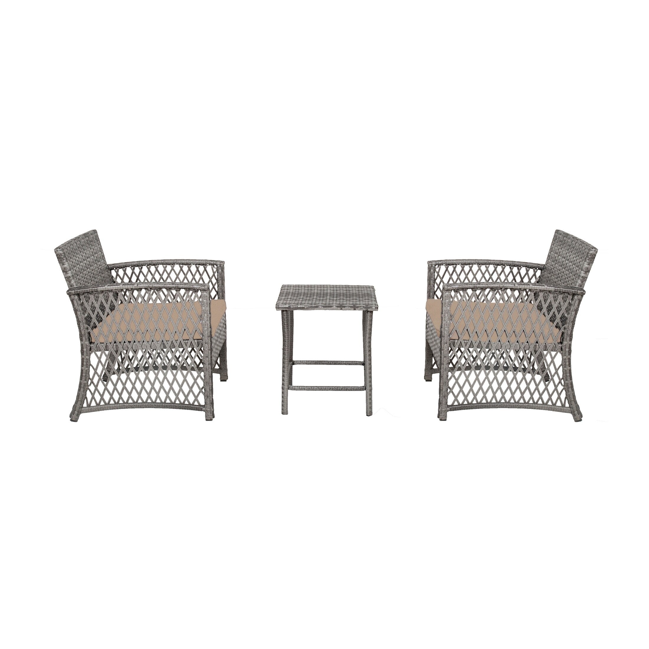 Ensemble de patio bistro en osier Heritage Outdoor 3 pièces
