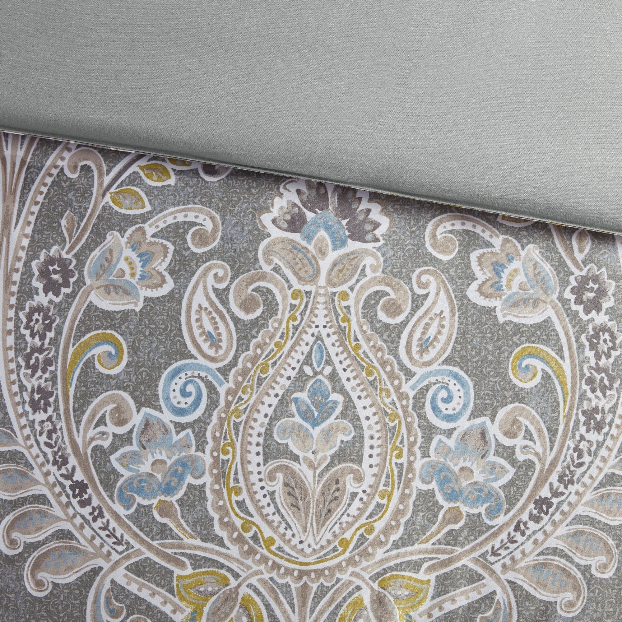 Ensemble de couette en coton gris à motif damassé Harbor House Hallie, 6 pièces