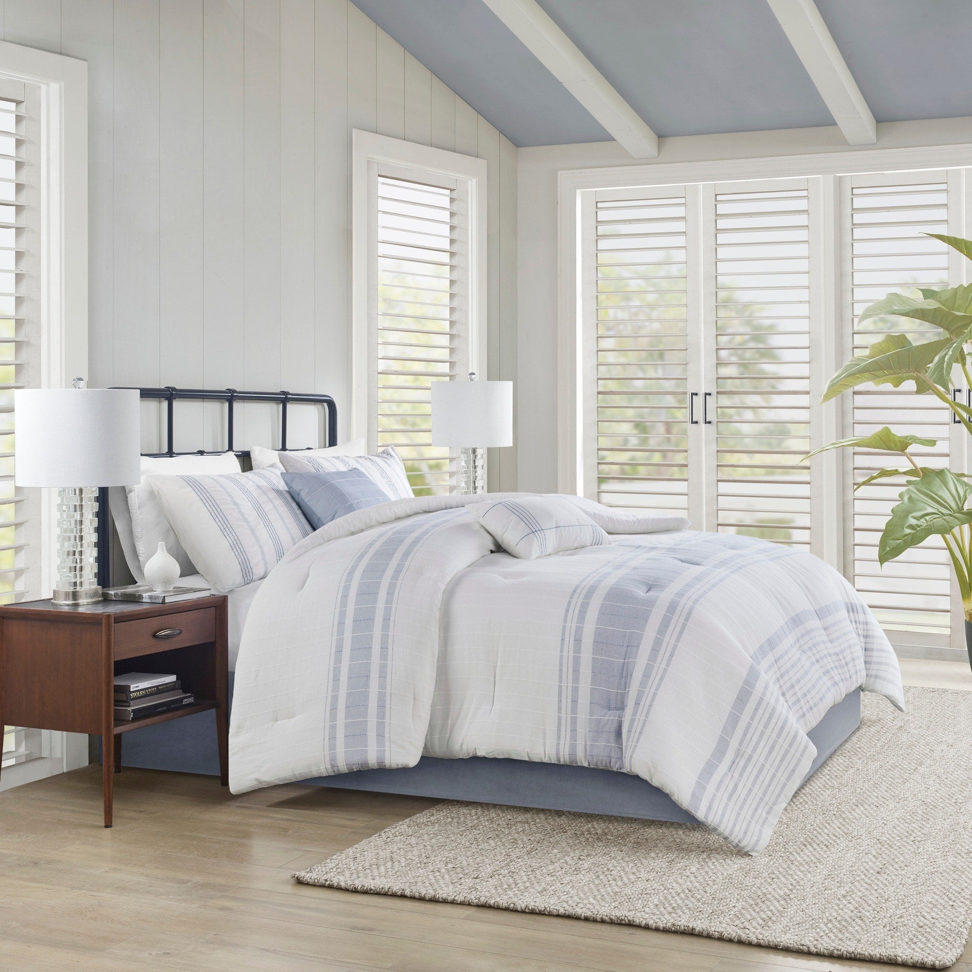 Ensemble de couette surdimensionnée en coton jacquard Harbor House Morgan, 6 pièces