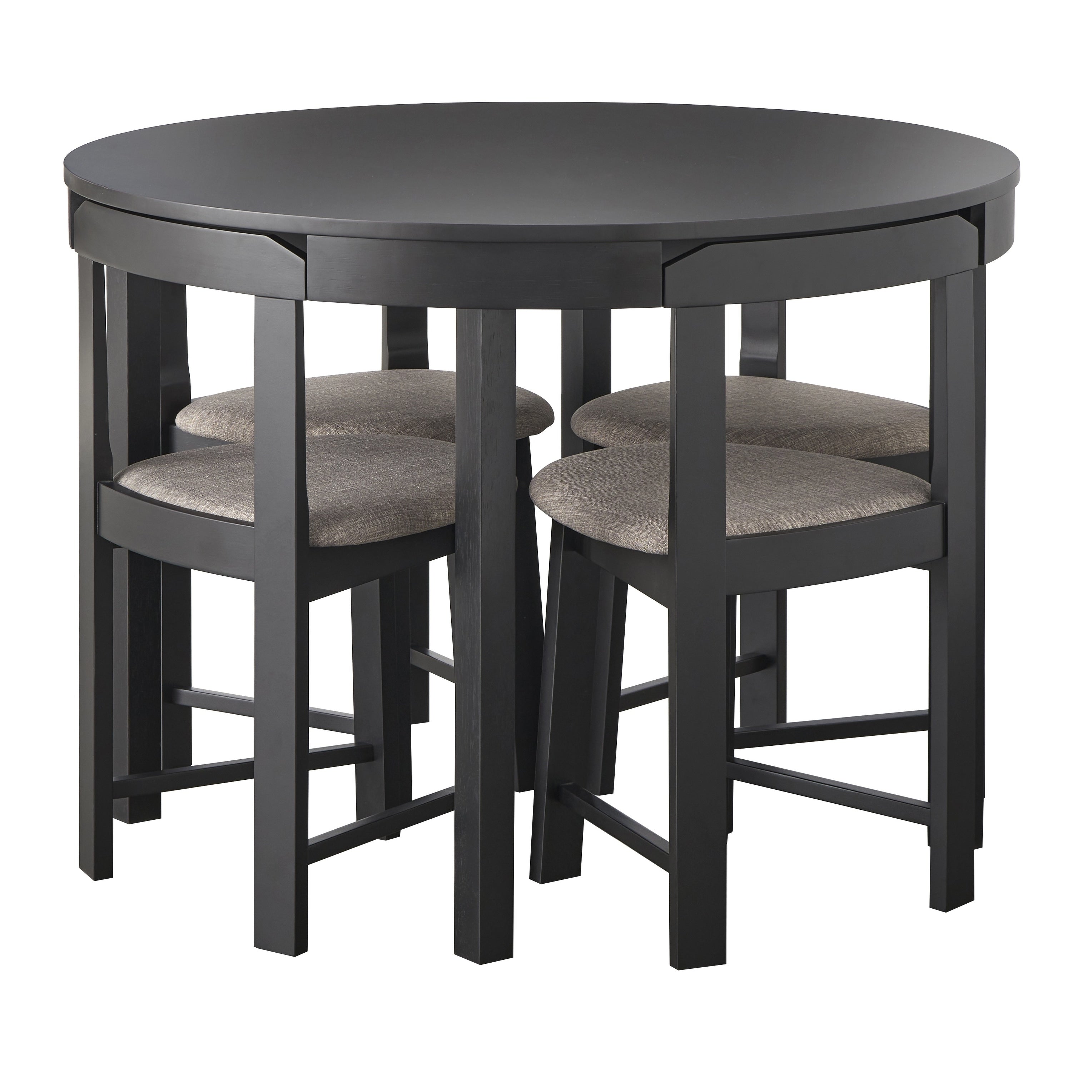 Ensemble de salle à manger rond compact Harrisburg Tobey 5 pièces