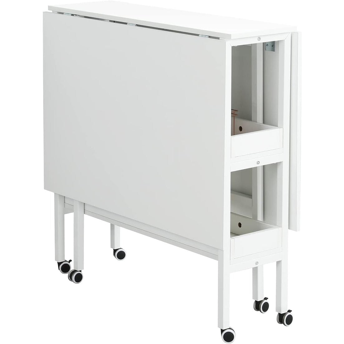 Table de bricolage réglable en hauteur avec étagères de rangement, table de découpe pliante mobile pour la maison, le bureau, la salle de couture et la salle d'artisanat