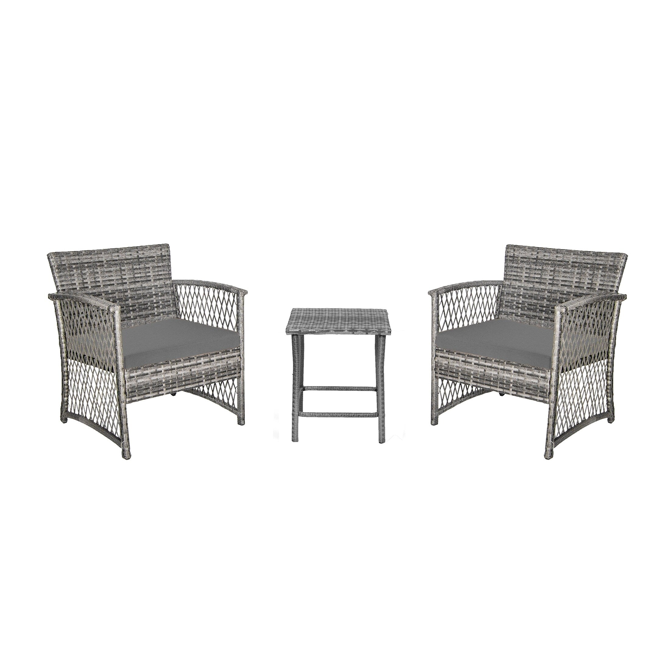 Ensemble de patio bistro en osier Heritage Outdoor 3 pièces