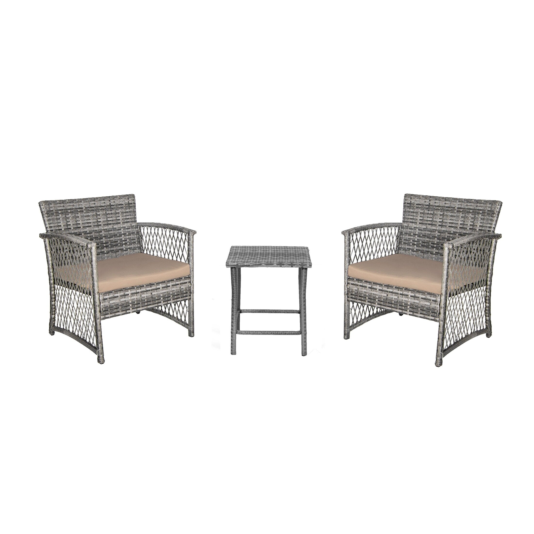 Ensemble de patio bistro en osier Heritage Outdoor 3 pièces