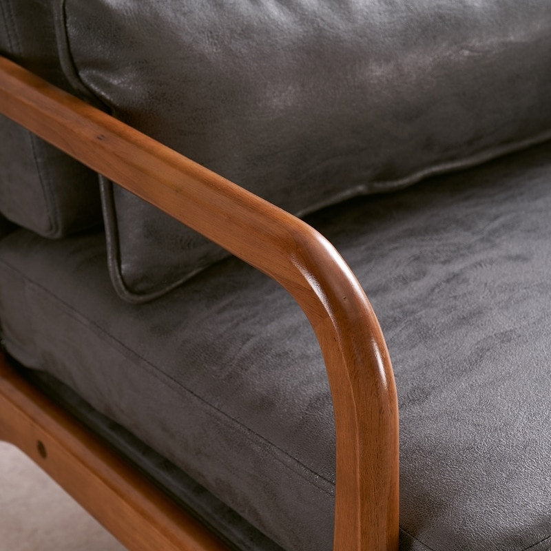 Chaise de loisirs à dossier haut en bois massif avec accoudoirs et dossier Chaise d'appoint