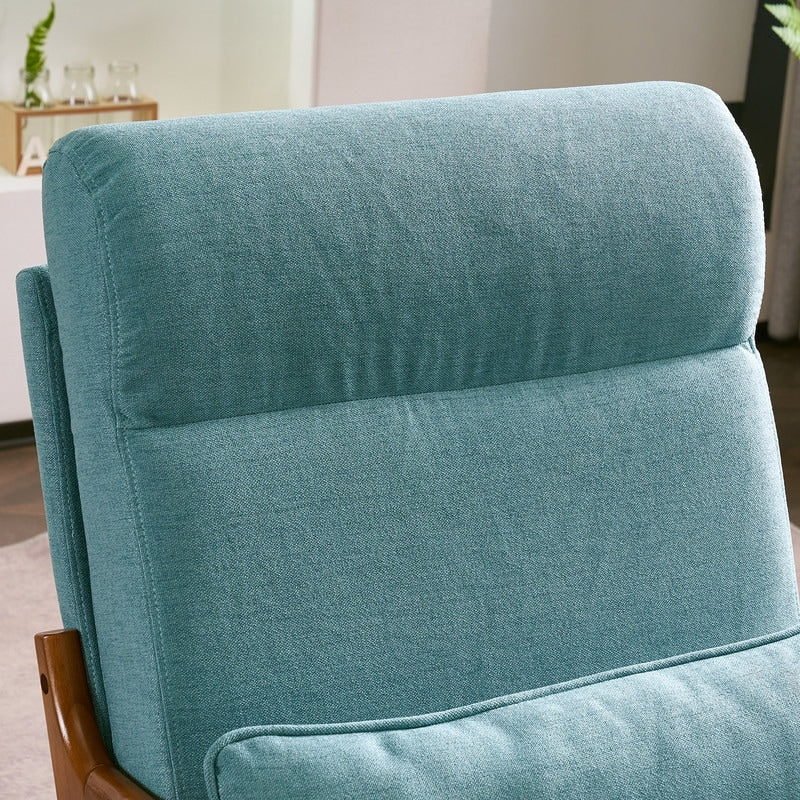Chaise de loisirs à dossier haut en bois massif avec accoudoirs et dossier Chaise d'appoint